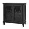 Accent Chests & Cabinets * | Ameriwood Home Ellington Double Door Accent Cabinet In Black