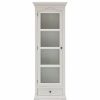 China Cabinets & Hutches * | Novasolo Furniture Novasolo Provence Curio Cabinet In Pure White