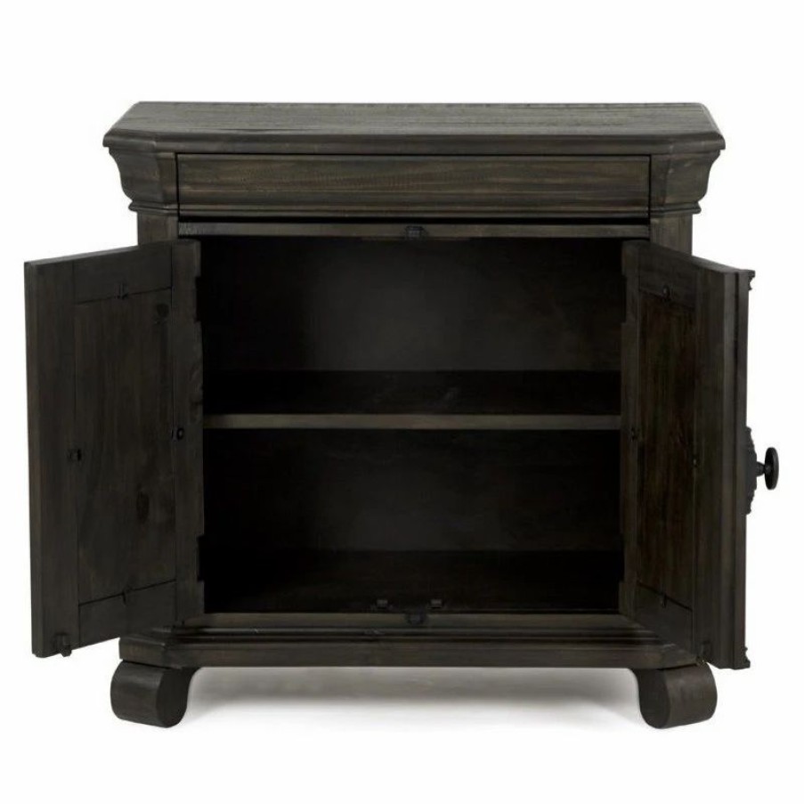 Accent Chests & Cabinets * | Magnussen Home Furnishings Magnussen Bellamy Traditional Peppercorn Bachelor Door Chest