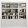 China Cabinets & Hutches * | Novasolo Furniture Novasolo Halifax Triple Bookcase In Pure White