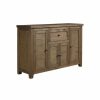 Buffets & Sideboards * | Alpine Furniture, Inc Alpine Furniture Kensington Wood Dining Server In Reclaimed Natural