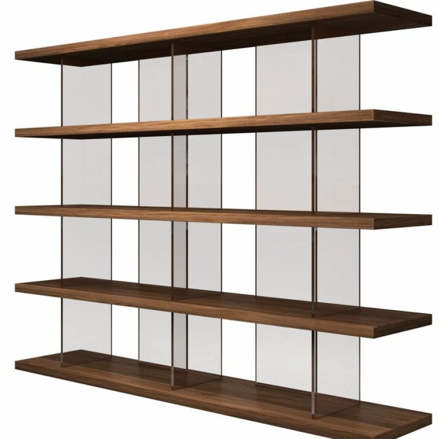 Shelving * | Modloft Beekman Bookcase, Walnut