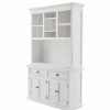 China Cabinets & Hutches * | Novasolo Halifax Buffet Hutch Unit With 2 Adjustable Shelves