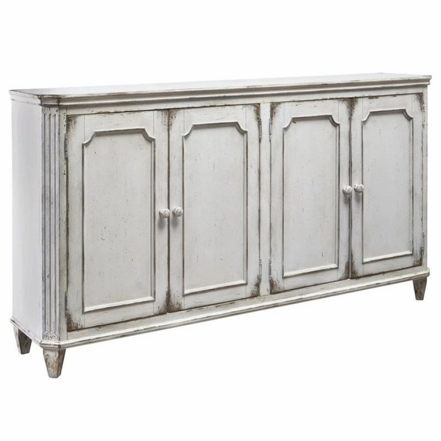 Buffets & Sideboards * | Ashley Furniture Industries Mirimyn Door Accent Cabinet, Antique White T505-560