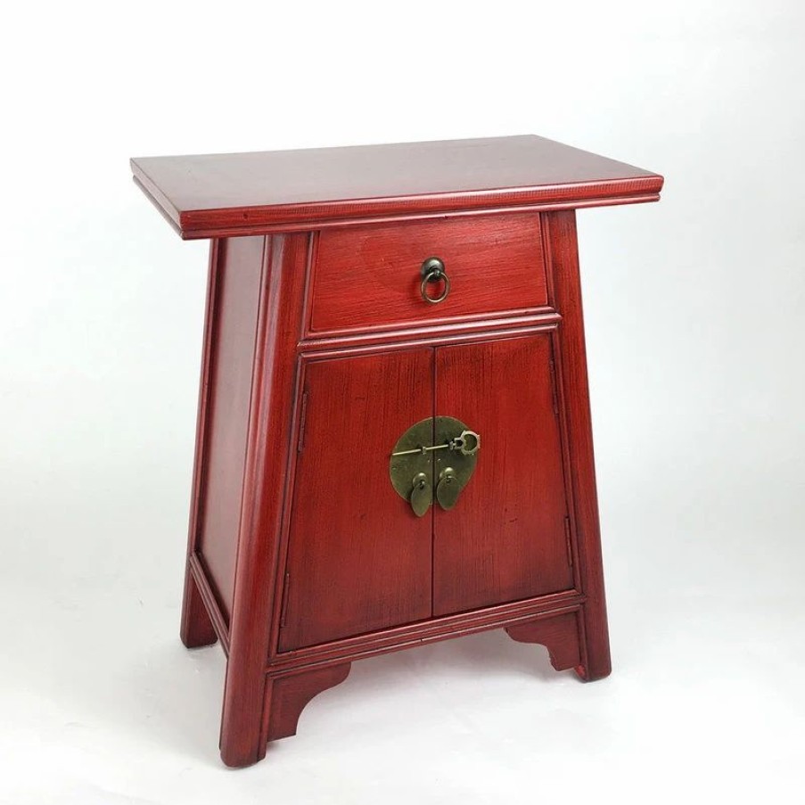 Accent Chests & Cabinets * | Wayborn Home Furnishing Inc Alter Cabinet, Red