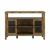 Buffets & Sideboards * | Pemberly Row 52 Wood Console High Boy Buffet In Barnwood